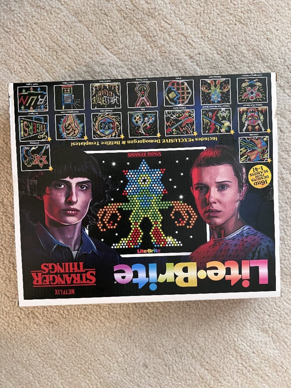 Lite Brite Stranger Things Edition 920 Pieces 16 HD Designs Season 1-4 NIB